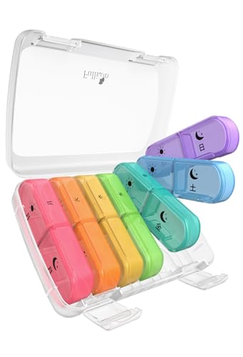 【送料無料】Fullicon ピルケース 1週間 1日2回 薬ケース 大容量 旅行 携帯用 持ち運び ...