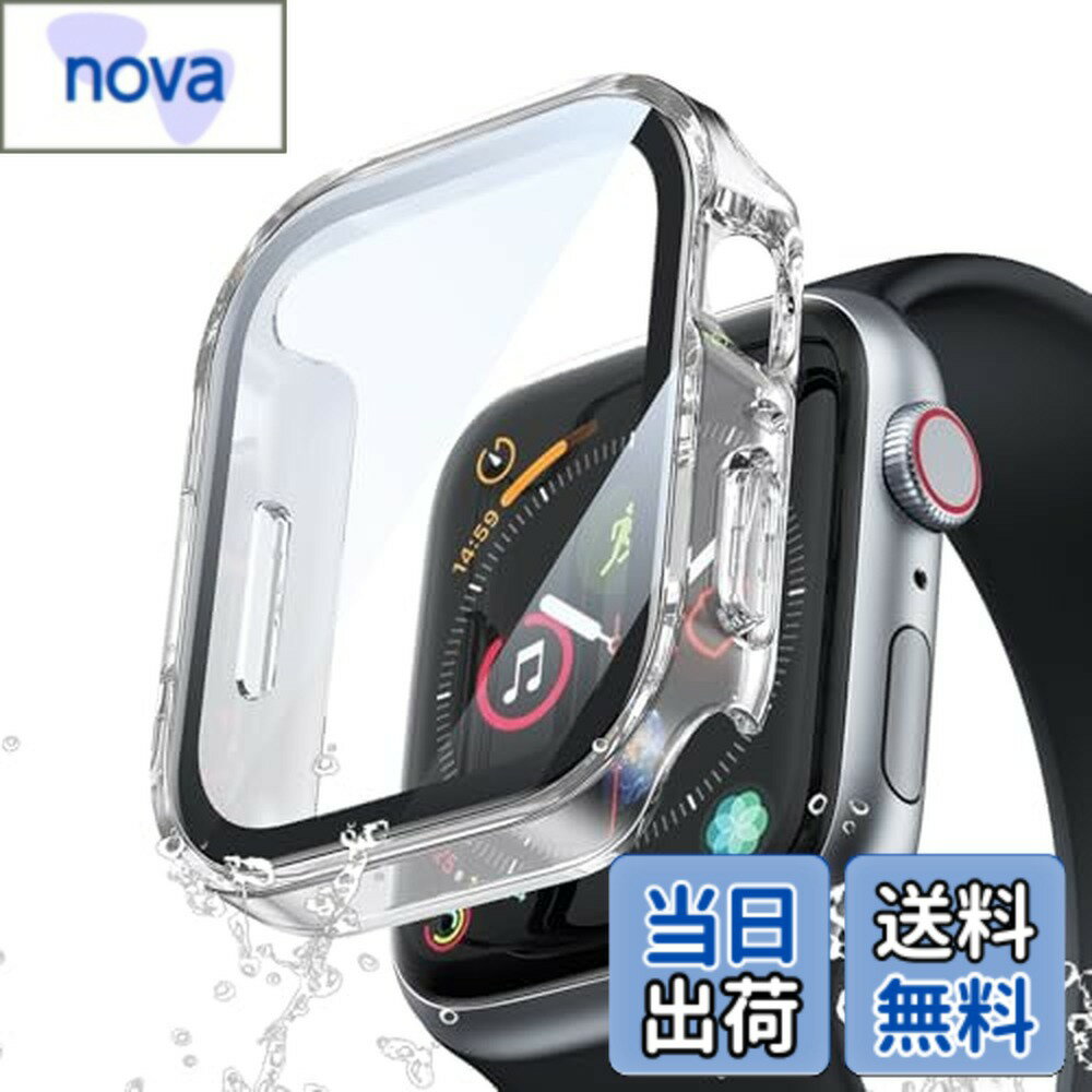Rakuten - 【送料無料】UIUIKA For Apple Watch 専用カバー アップルウォッチ保護ケース 対応 Series 10強化ガラスフィルム+超耐衝撃PCフレーム 防水 落下・衝撃・スクラッチ防止 高透過率 指紋防止 軽量スリム設計