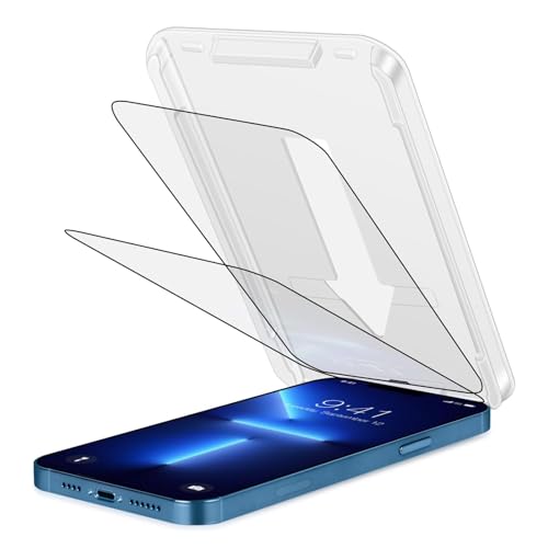 【送料無料】BLOOPIC iPhone 13/13 Pro 強化フィルム HD 強化フィルム 気泡防止 ツールキット付きスク..