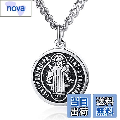 【送料無料】[Rockyu] ブランド 人気ジュエリー メンズ ネックレス マリア ステンレス シンプル 人気 ..