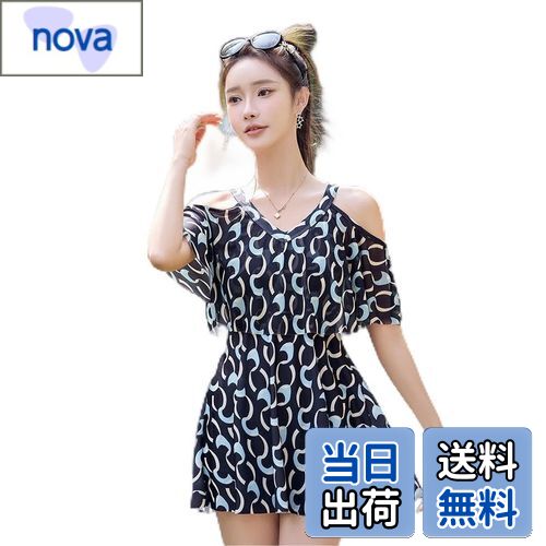 【送料無料】[Vincent house] レディース 水着 一体型 スカート ボトム 日焼け止め ラージサイ ズプリントス トール 温泉 サウナ