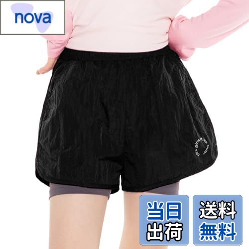 【送料無料】[Rolanko] キッズ ハーフパンツ 女の子 半ズボン フェイクツーピース ガールズ 短パン 軽..