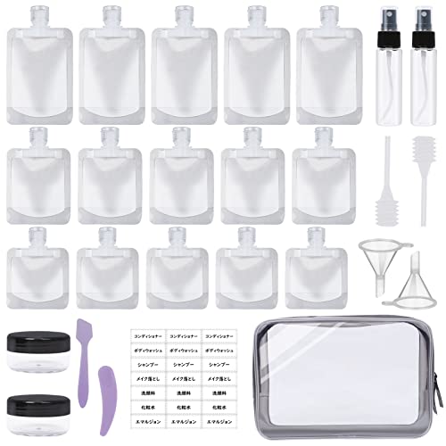 【送料無料】Y-Step トラベルボトル 旅行用 詰め替え トラベルセット 27個セット 【漏斗、スポイト 入..