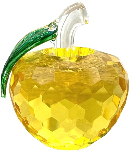 【送料無料】elrinrin りんご クリスタル 風水 アイテム インテリア グッズ 置物 金運アップ サンキャ..