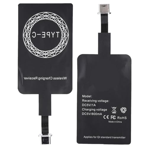 【送料無料】Qiレシーバー薄型ワイヤレス充電レシーバー、1000mA充電電流自己粘着ステッカー用ユニ ...
