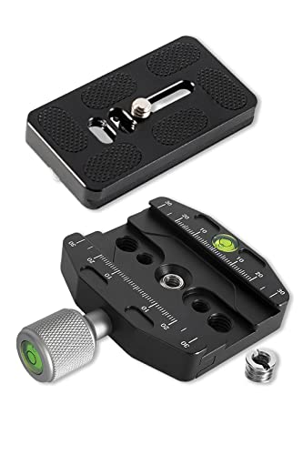 【送料無料】Archnote クイックシュー クイックリリース アルカスイス との互換性あり クイック クランプ プレート アルミ 70mm 1/4 3/8 ネジ カメラ マウント