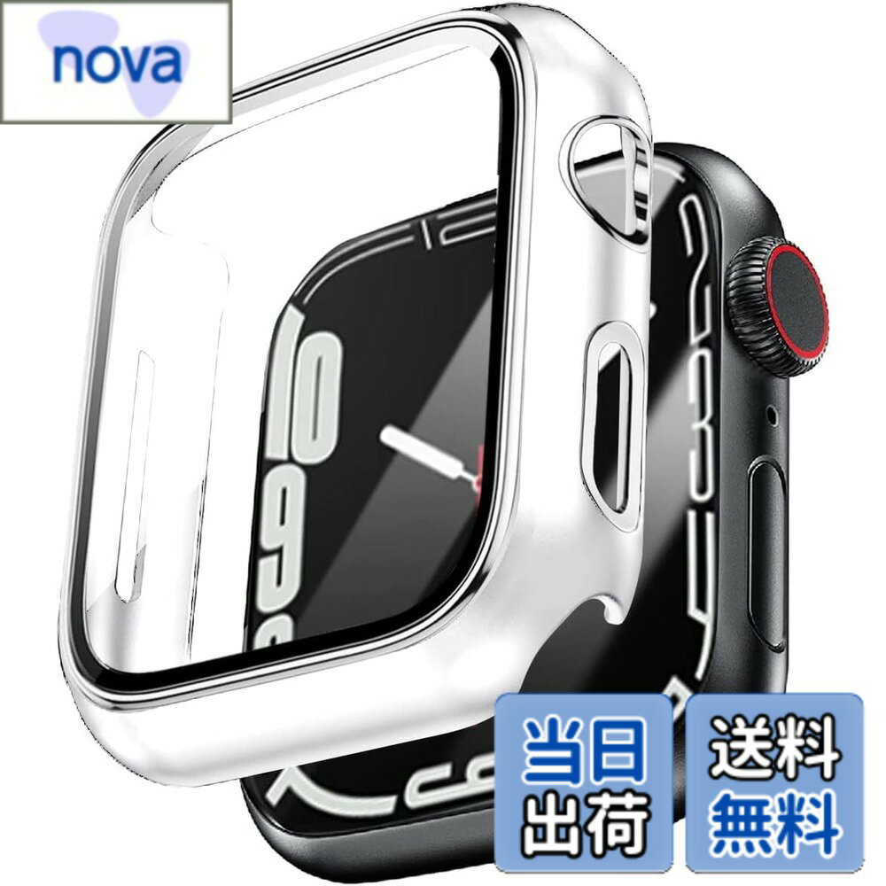 Rakuten - 【送料無料】アップルウォッチ カバー apple watch ケース 保護 ゴールド シルバー ライン 44mm 40mm 42mm 38mm 6 se 5 4 3 2 1 色：白+シルバーライン、サイズ：42mm