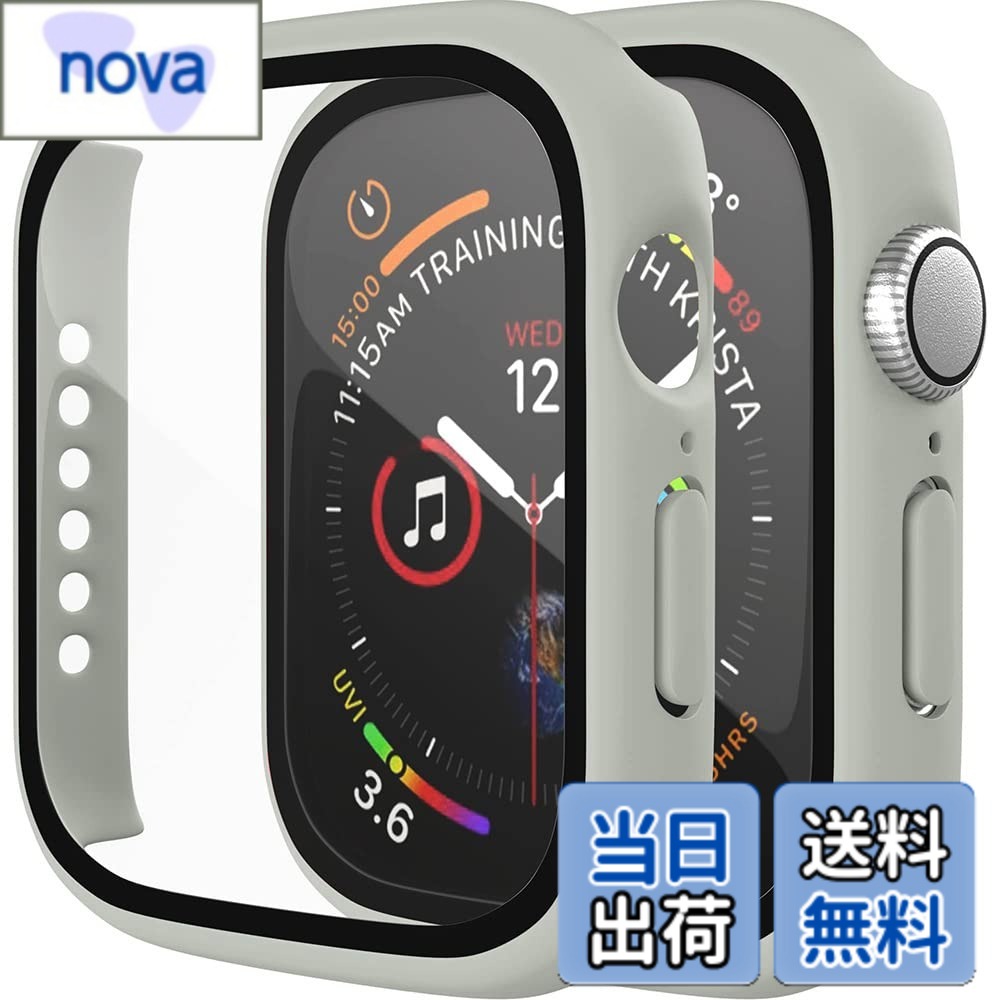 乐天商城 - 【送料無料】アップルウォッチ カバー Apple watch ケース 38 40 41 42 44 45mm シリーズ 1 2 3 4 5 6 7 Pellforia 保護ケース 保護カバー 色：アッシュグレー、サイズ：45mm