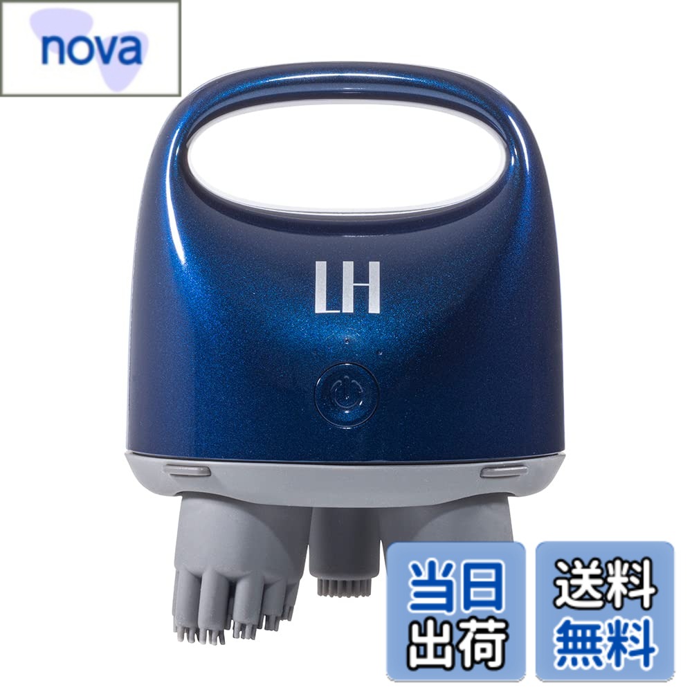 【送料無料】アートネイチャー LH スカルプヘッドスパ プラス ブルー 頭皮ブラシ ヘッド ローラー アタッチメント スカルプケア 頭皮ケア 充電式 防水 コンパクト 325本ブラシ スピード調整 色：ブルー