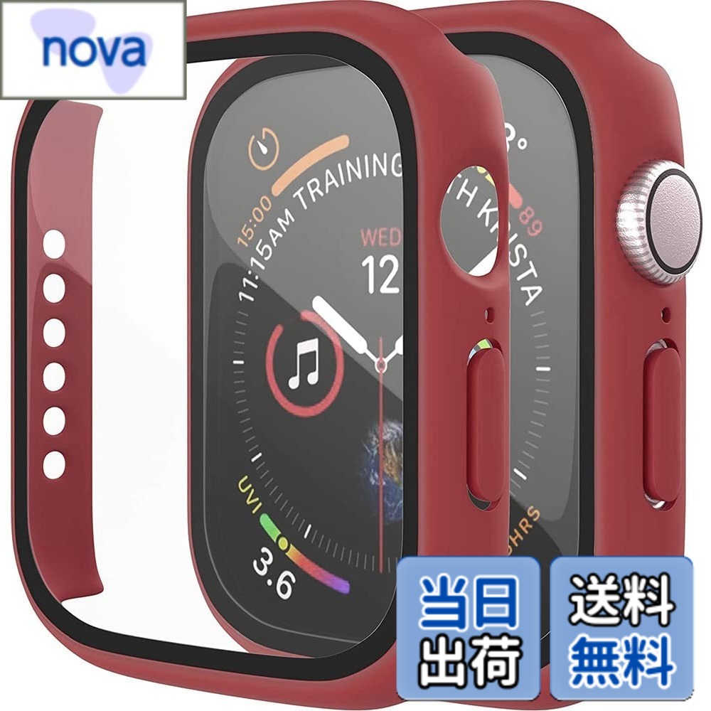 樂天商城 - 【送料無料】アップルウォッチ カバー Apple watch ケース 38 40 41 42 44 45mm シリーズ 1 2 3 4 5 6 7 Pellforia 保護ケース 保護カバー 色：ワインレッド、サイズ：42mm