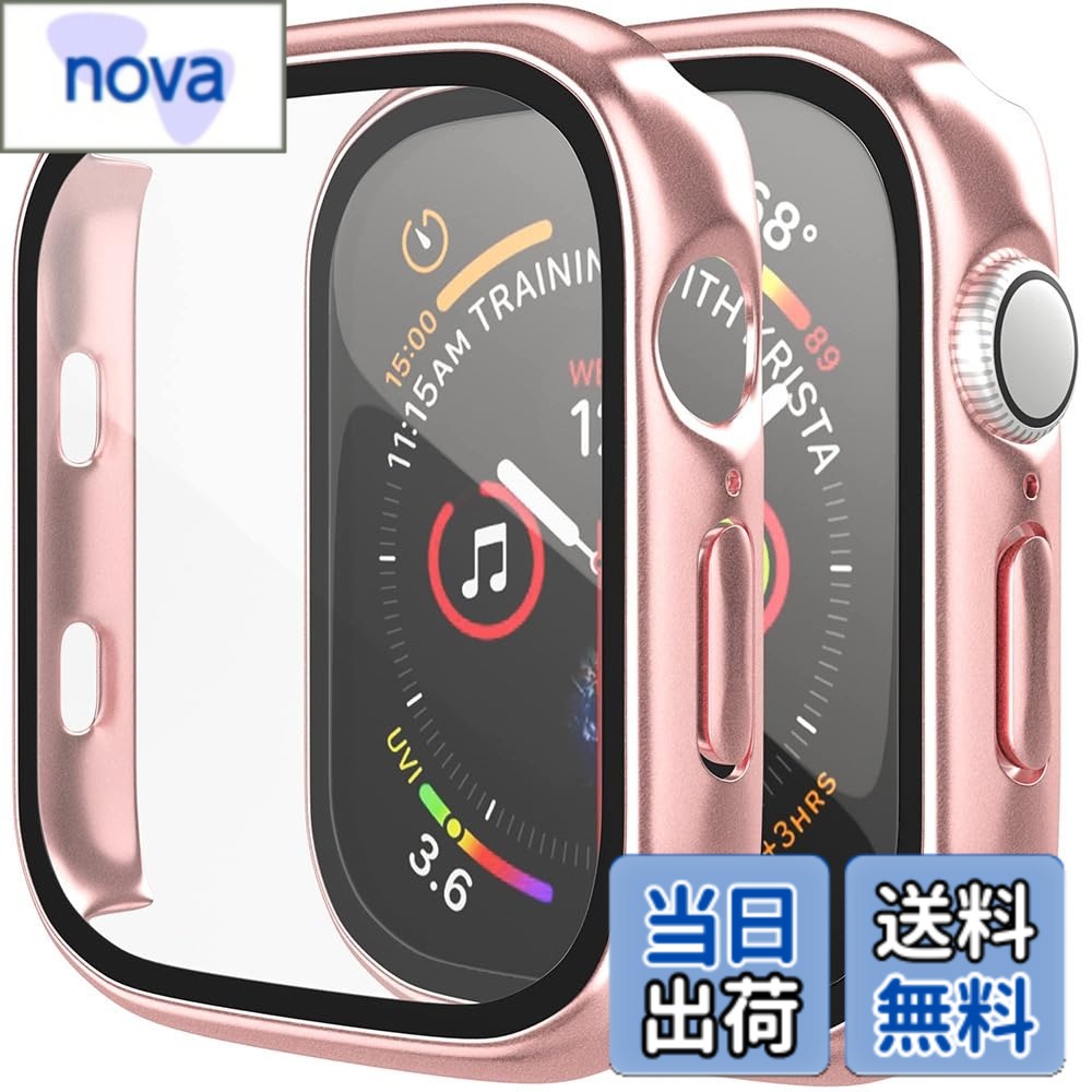乐天商城 - 【送料無料】アップルウォッチ カバー Apple watch ケース 38 40 41 42 44 45mm シリーズ 1 2 3 4 5 6 7 Pellforia 保護ケース 保護カバー 色：ピンクゴールド、サイズ：44mm