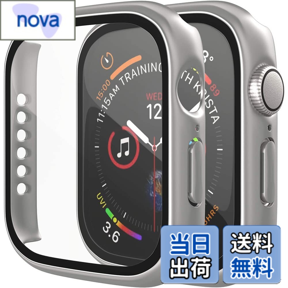 樂天商城 - 【送料無料】アップルウォッチ カバー Apple watch ケース 38 40 41 42 44 45mm シリーズ 1 2 3 4 5 6 7 Pellforia 保護ケース 保護カバー 色：シルバー、サイズ：40mm