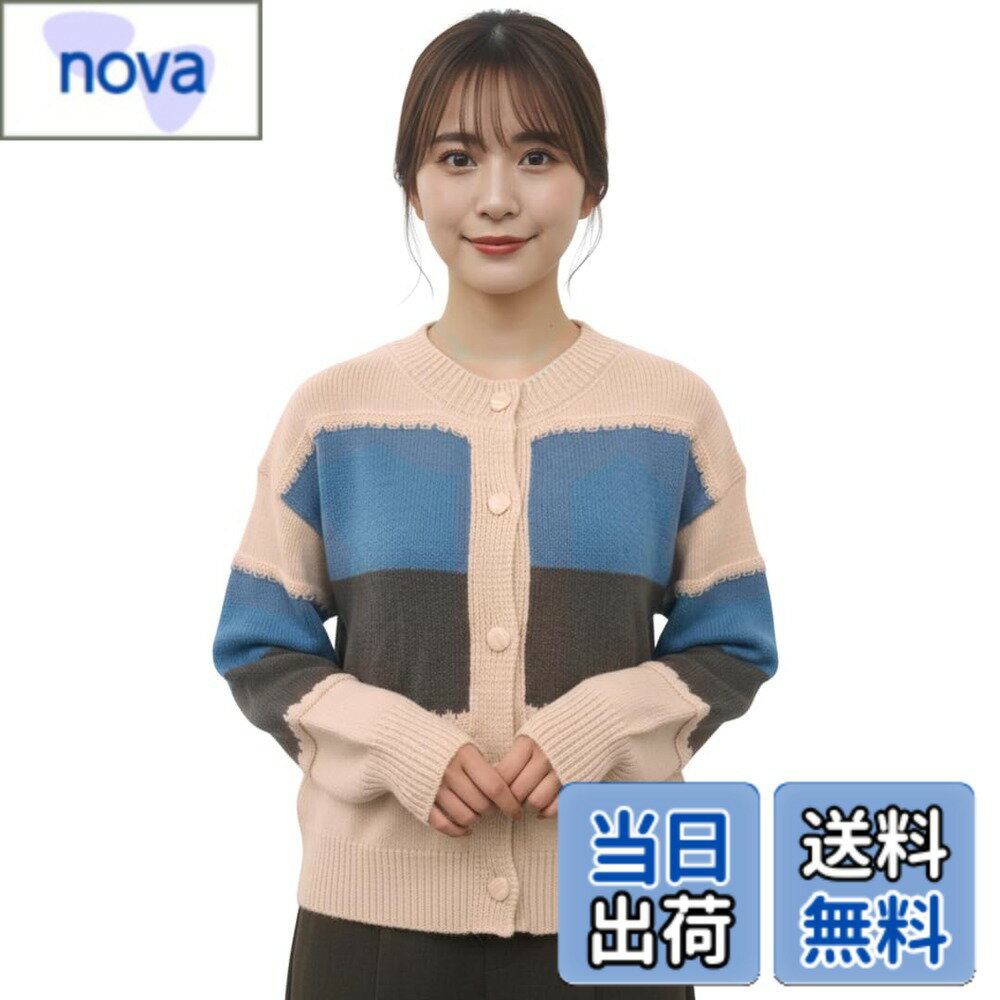 商品情報商品の説明主な仕様 落ち着いた配色と立体感のあるニット編みが魅力の、バイカラーデザインカーディガン。色合わせが上品で、甘すぎず大人かわいい印象に。ふんわりとした厚手のニット生地は保温性が高く、秋冬の主役アイテムとして活躍します。ゆったりめのシルエットで体型カバーもしやすく、リラックスした着心地を叶えてくれます。淡色デニムを合わせてカジュアルダウンするとこなれ感たっぷり。タイトなスカートやプリーツスカートと合わせてガーリーにまとめるのもおすすめです。インナーにハイネックトップスやシャツを重ね着すれば、さらに秋冬らしいレイヤードスタイルに。オフの日のリラックスコーデから、ちょっとしたお出かけコーデまで幅広く使える、着回し力の高い一着です。サイズ参考：M着丈47.5cm、肩幅46.5cm、身幅47.5cm 、袖丈43.5cm、 サイズ参考：L着丈48.0cm、肩幅47.0cm、身幅48.0cm 、袖丈44.0cm、 寸法は平置きでの計測のため、若干の誤差がある場合があります。また、一般的なお洋服よりも若干小さめとなっております。お使いのモニター、お部屋の照明等により実際の商品と色味が異なる場合があります。