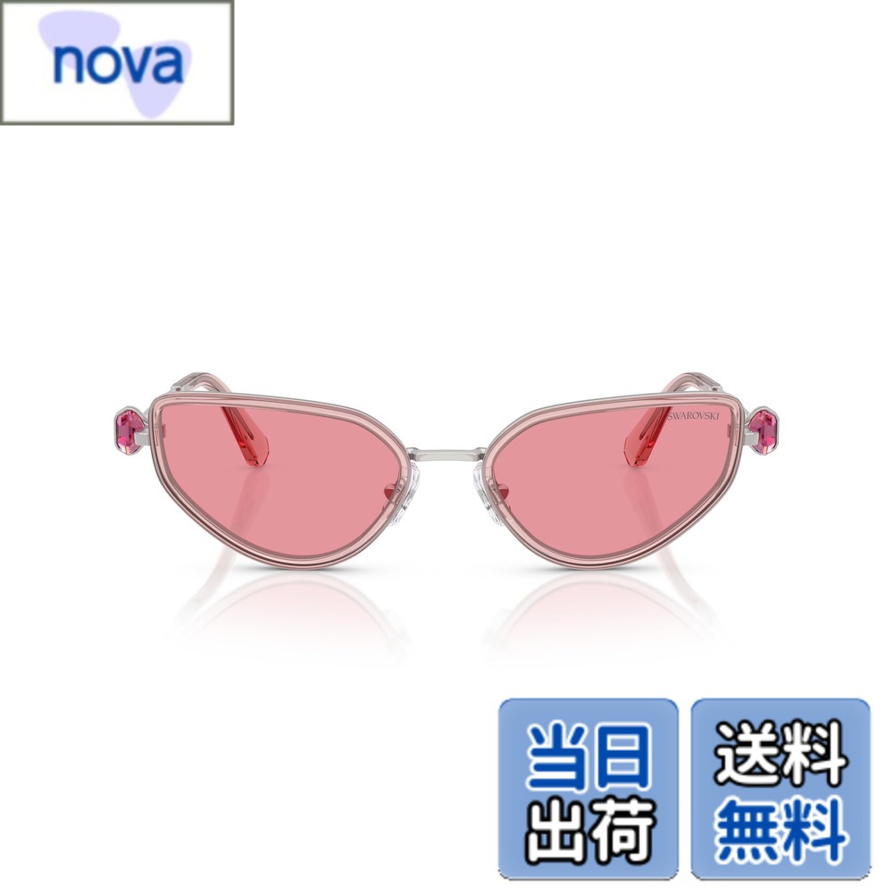【送料無料】[Swarovski] サングラス SK7027 色：SILVER/PINK、サイズ：56