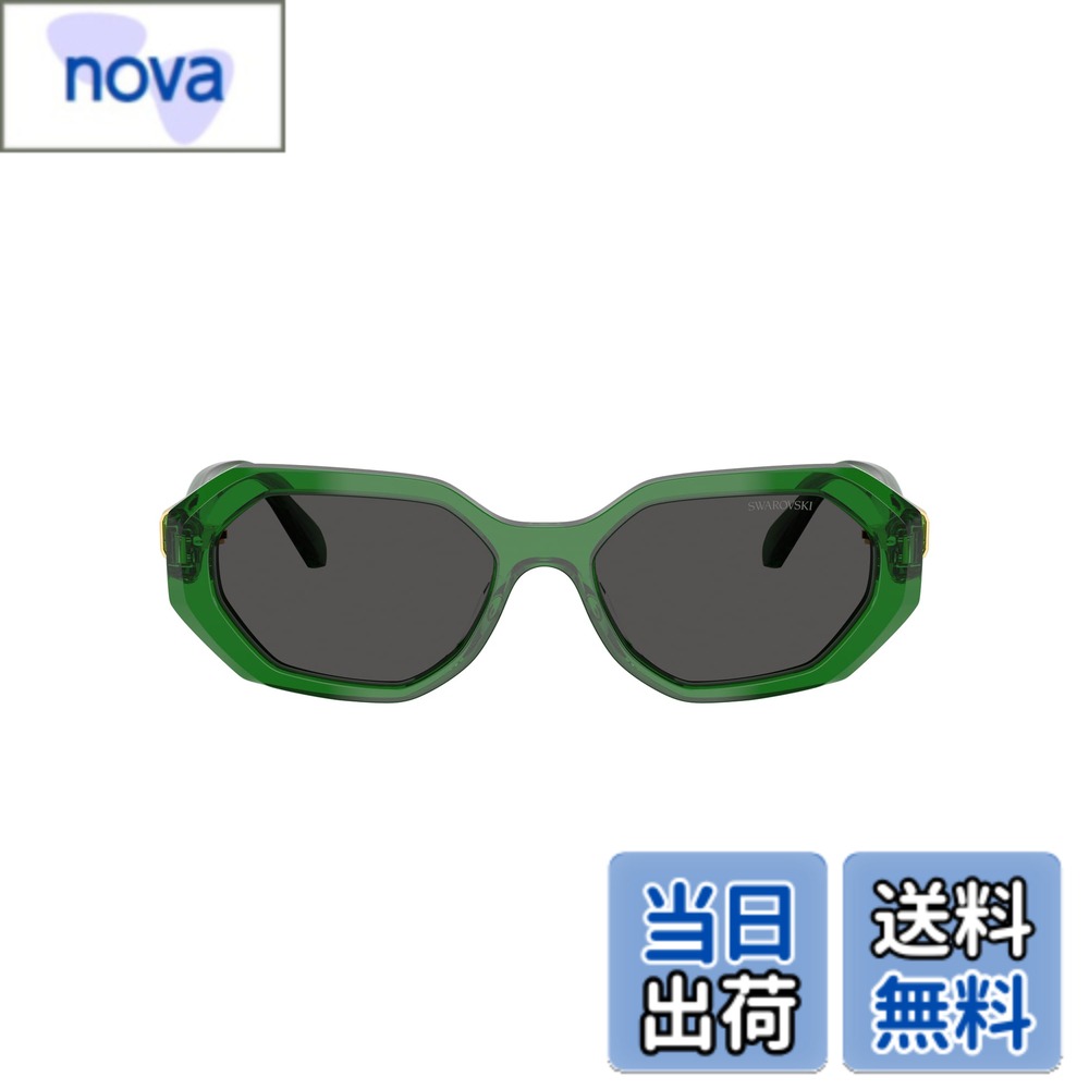 【送料無料】[Swarovski] サングラス SK6028F 色：TRANSPARENT GREEN、サイズ：55