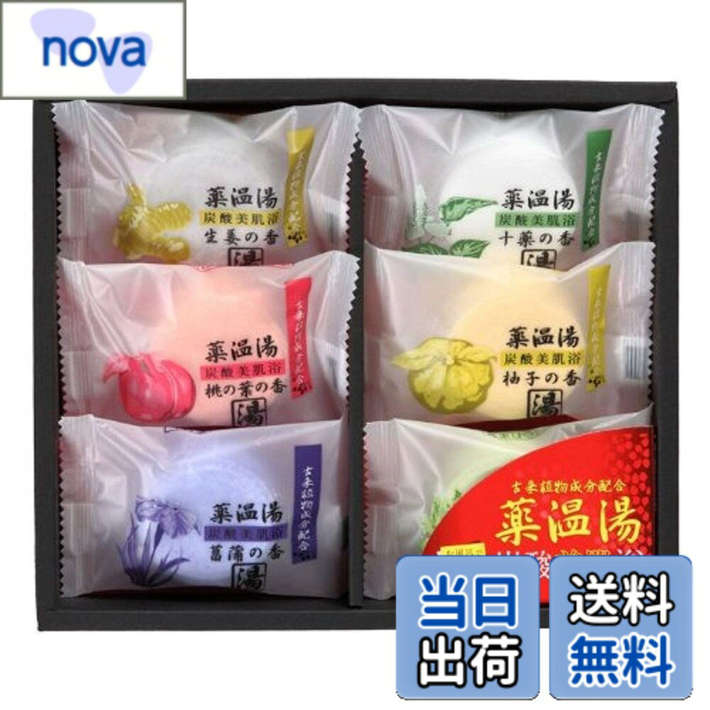 【送料無料】薬温湯 炭酸美肌浴セット POD-10 サイズ：40グラム x 6個