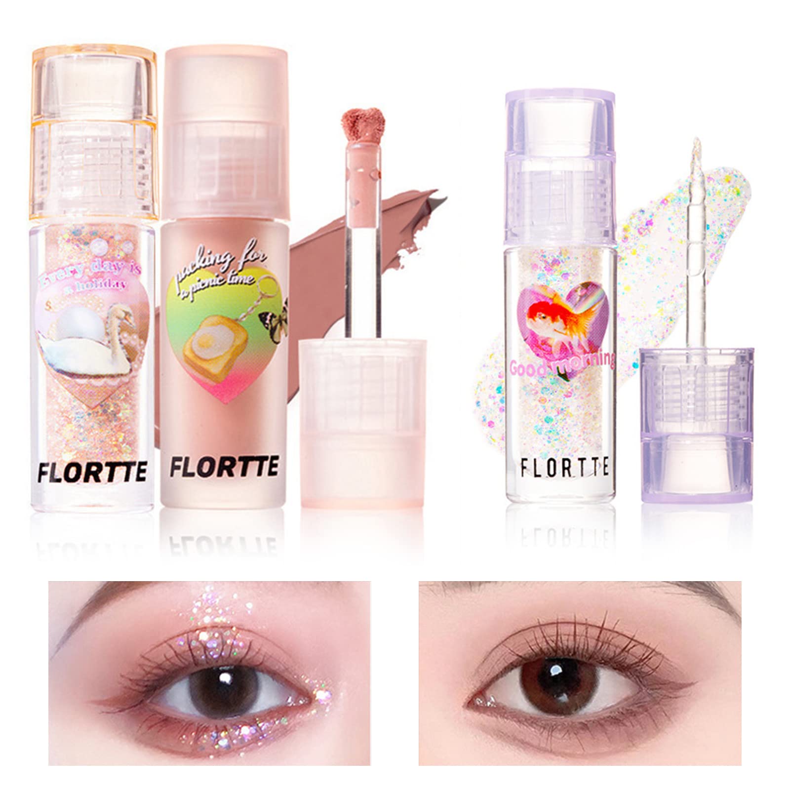 【送料無料】リキッドアイシャドウ リキッド 12色涙袋ウルミライナー アイバッグ 液体 アイシャドウ ラ..