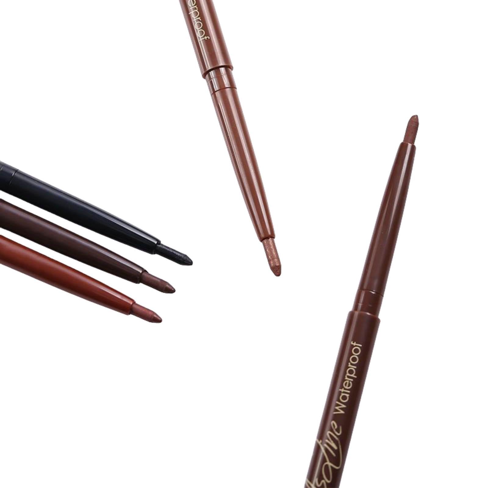 【送料無料】SUIKONE アイライナー ジェルアイライナー ウォータープルーフ アイメイク 多色 崩れない コスメ 長持ち筆ペンシルタイプ メイクアップ 色：01#ブラック、サイズ：1個