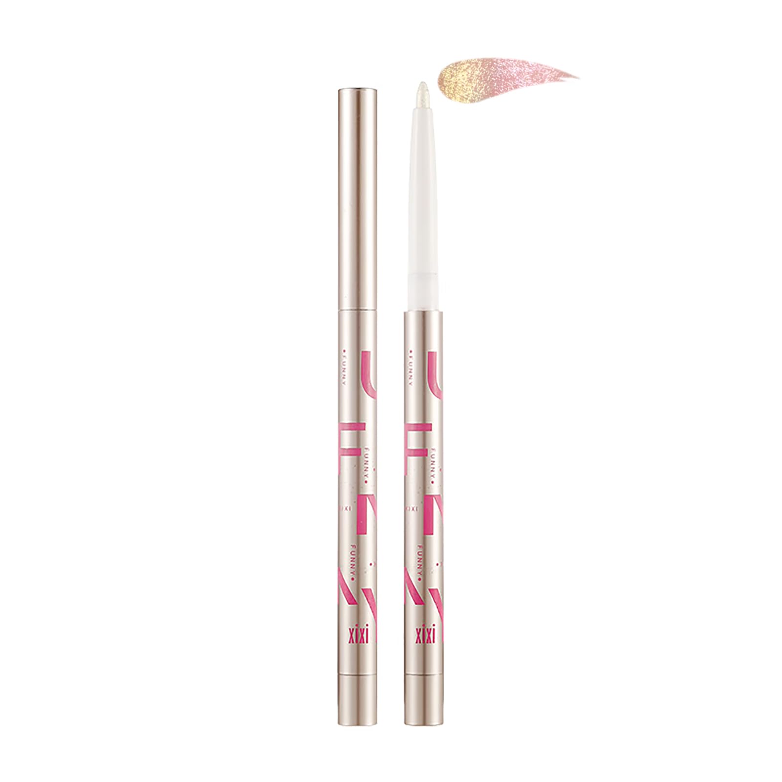 【送料無料】xixi ファニーアイライナー 偏光 グリッター 1本 0.3g ジェルライナー 幻の色 夢幻燦爛 人気 落ちない 高発色 高密着 ウォータープルーフ クリーミー 綺麗立体感 SNS話題沸騰 欧米風 ドラマティック 色：3#、サイズ：0.3グラム