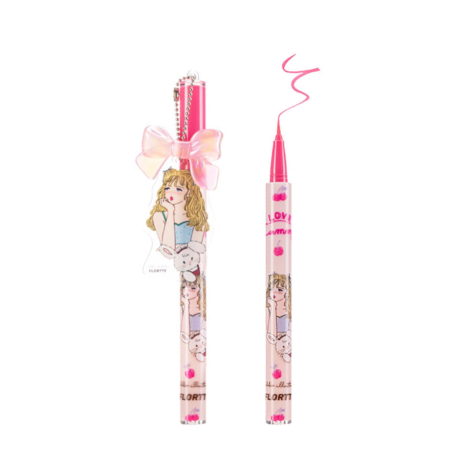 【送料無料】フロレット FLORTTE MIKKOコラボ リキッド アイライナー 0.5ml 1本 正規品 ウォータープルーフ 高発色 高密着 低刺激性 極細 落ちない 人気 色：7#、サイズ：0.5ミリリットル