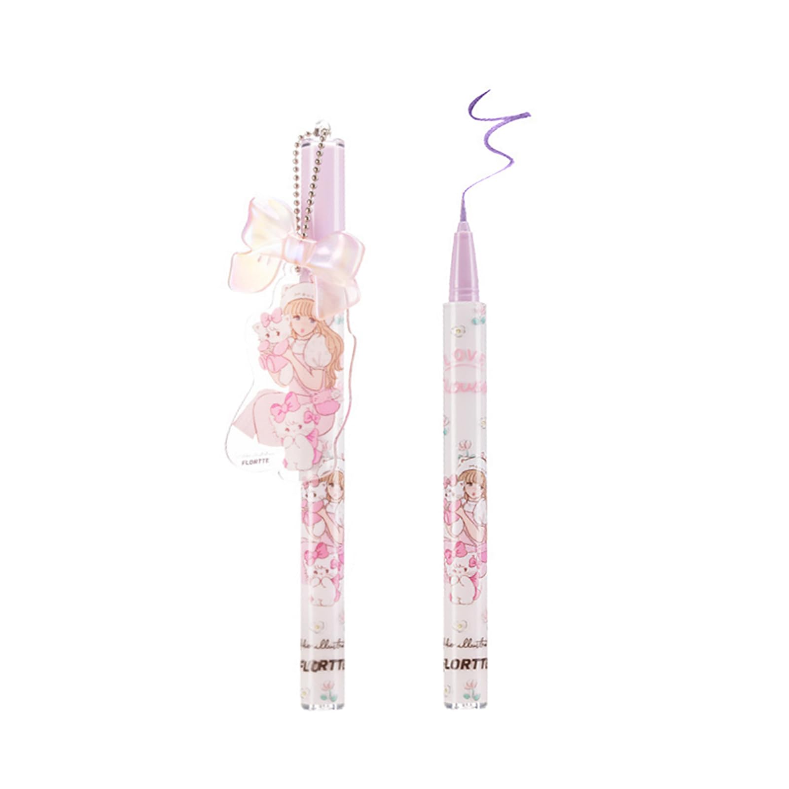 【送料無料】フロレット FLORTTE MIKKOコラボ リキッド アイライナー 0.5ml 1本 正規品 ウォータープルーフ 高発色 高密着 低刺激性 極細 落ちない 人気 色：5#、サイズ：0.5ミリリットル