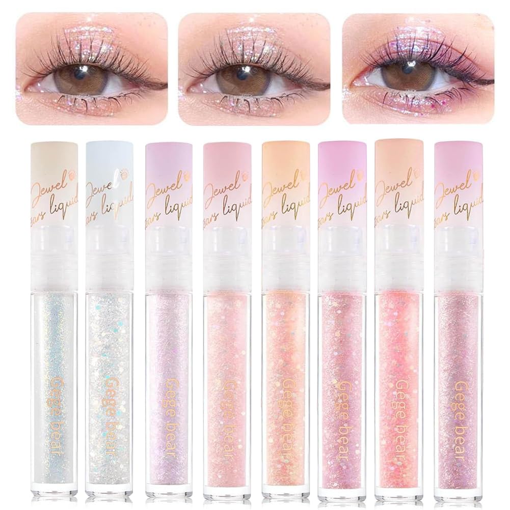 【送料無料】Gege bear 星のようなリキッドグリッターシャドウ 液体アイシャドウ キラキラ ラメ、単色..