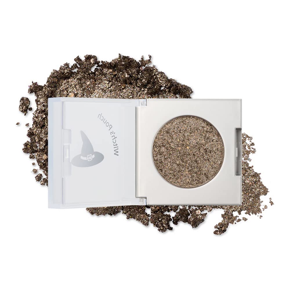 【送料無料】ラメ アイシャドウ パウダー グリッター アイズ キラキラ シングルカラ目元 ピグメントWitch's Pouch Glitter Beam Pigment Eyeshadow 色：06 眩しい夜、サイズ：1