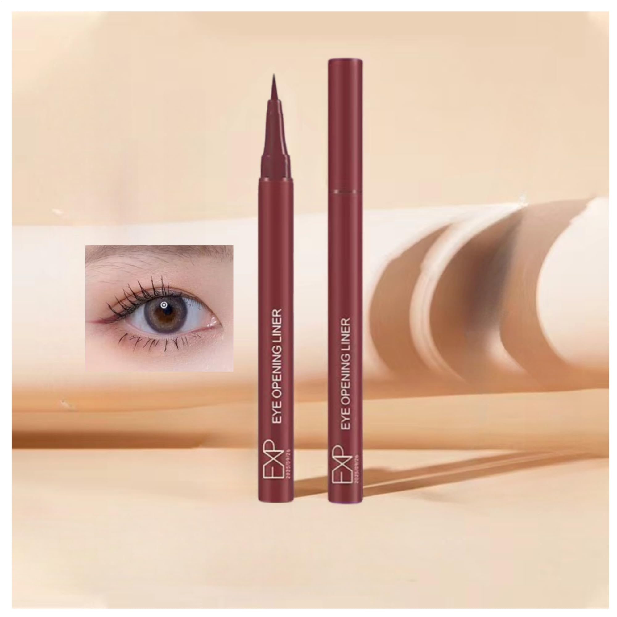 【送料無料】【Zosyfex】アイライナーが落ちにくく描きやすくぼかしにくい防水お湯でオフ速乾初心者簡単改善目の印象カラーアイメイク8色 8色 色：桜紅です、サイズ：1個