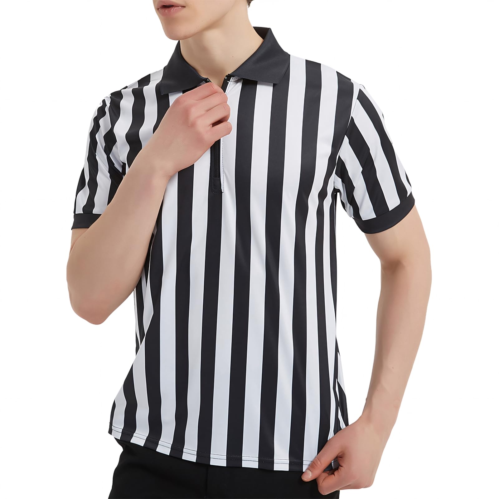 【送料無料】[TOPTIE] 審判服 メンズ レフェリー 半袖シャツ 吸汗 速乾 軽量 ジッ...