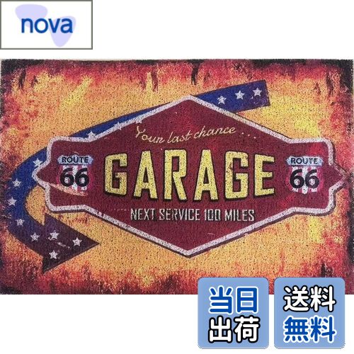 【送料無料】speed mao アメリカン ヴィンテージ風 雑貨 ガレージ 玄関マット 屋外 土足用 色：バリエーション、サイズ：40cm×60cm