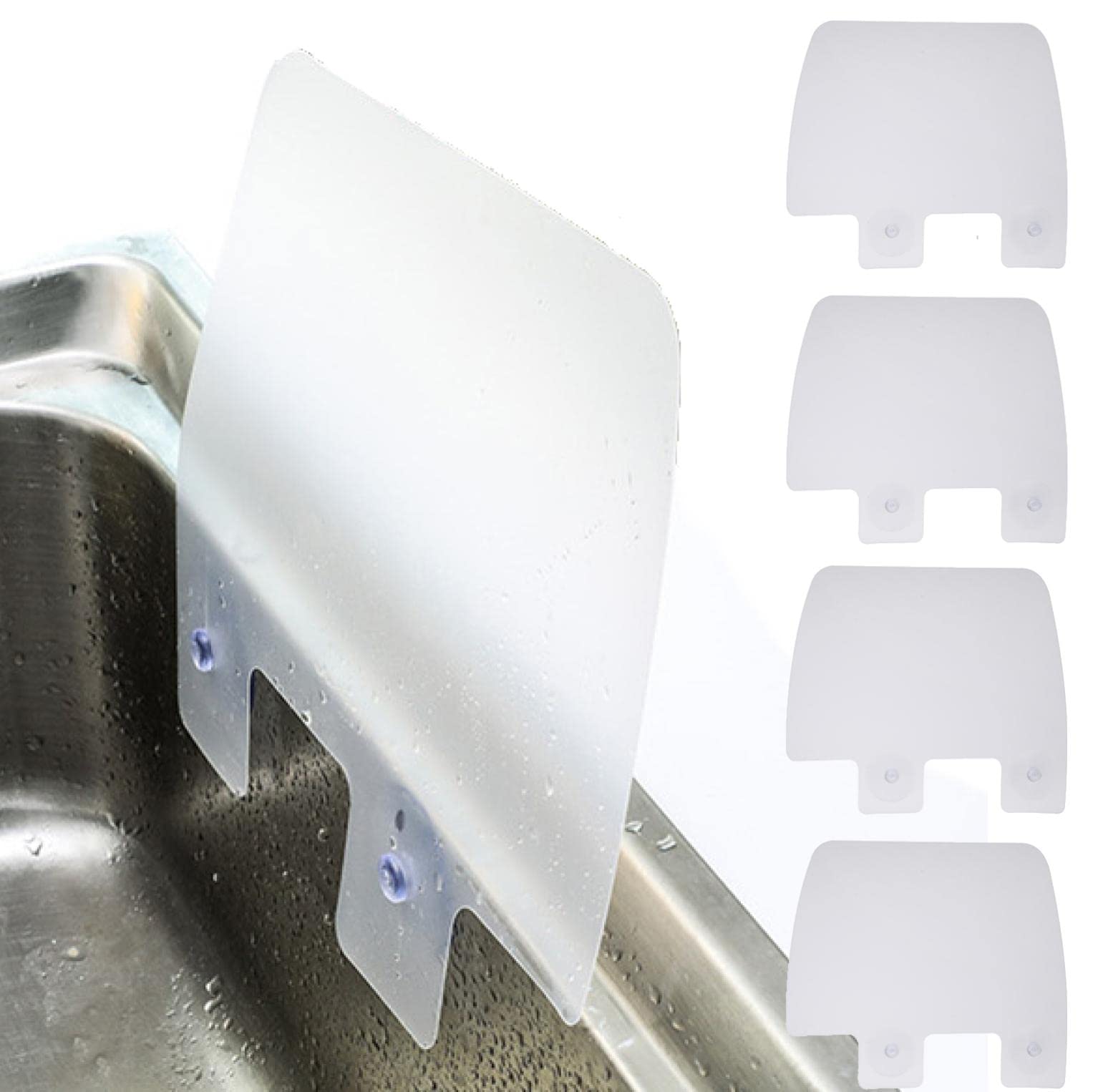 商品情報商品の説明主な仕様 【水はね防止シート】洗い物中の水跳ねによる床や服の濡れを防止する水はね防止シート。大きめの吸盤がついているので強度が高くはずれません。平らな部分があればどこでも簡単に設置できます。【コーナーにも使える】適度に曲げることができるのでコーナーにもピタッとくっつけて使うことができて便利。汚れも落としやすい樹脂なのでお手入れ簡単!【油はね防止にも】揚げ物をする際に油がはねてしまってヤケドした経験はありませんか？コンロ前に設置すれば油跳ねも防止出来て安全。油汚れの範囲も抑えることができてコンロ周りのお掃除も楽々!【前後左右に使えてお得な4枚セット!!】4枚セットなのでアイランドキッチンや対面キッチンなど四方に壁がないところの設置にも最適。半透明のクリアタイプなのでどんなキッチンにも馴染みます。【商品特徴】カラー：半透明 素材：樹脂 サイズ：28 x 24.5 cm(吸盤直径5.5cm) セット：4枚【安心の60日間返品】fogmanブランドより、迅速にお客様の元へお届けいたします。また本製品は購入から60日間の返品付きとなります。商標登録第6354569号