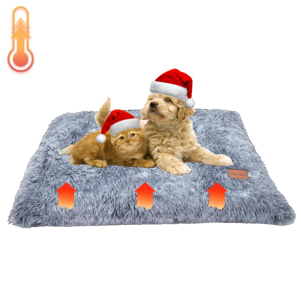 【送料無料】Little Bean ペット用クッション 犬 猫 ベッド 冬用 暖かい 電気不要 体温で蓄熱 【蓄熱綿..