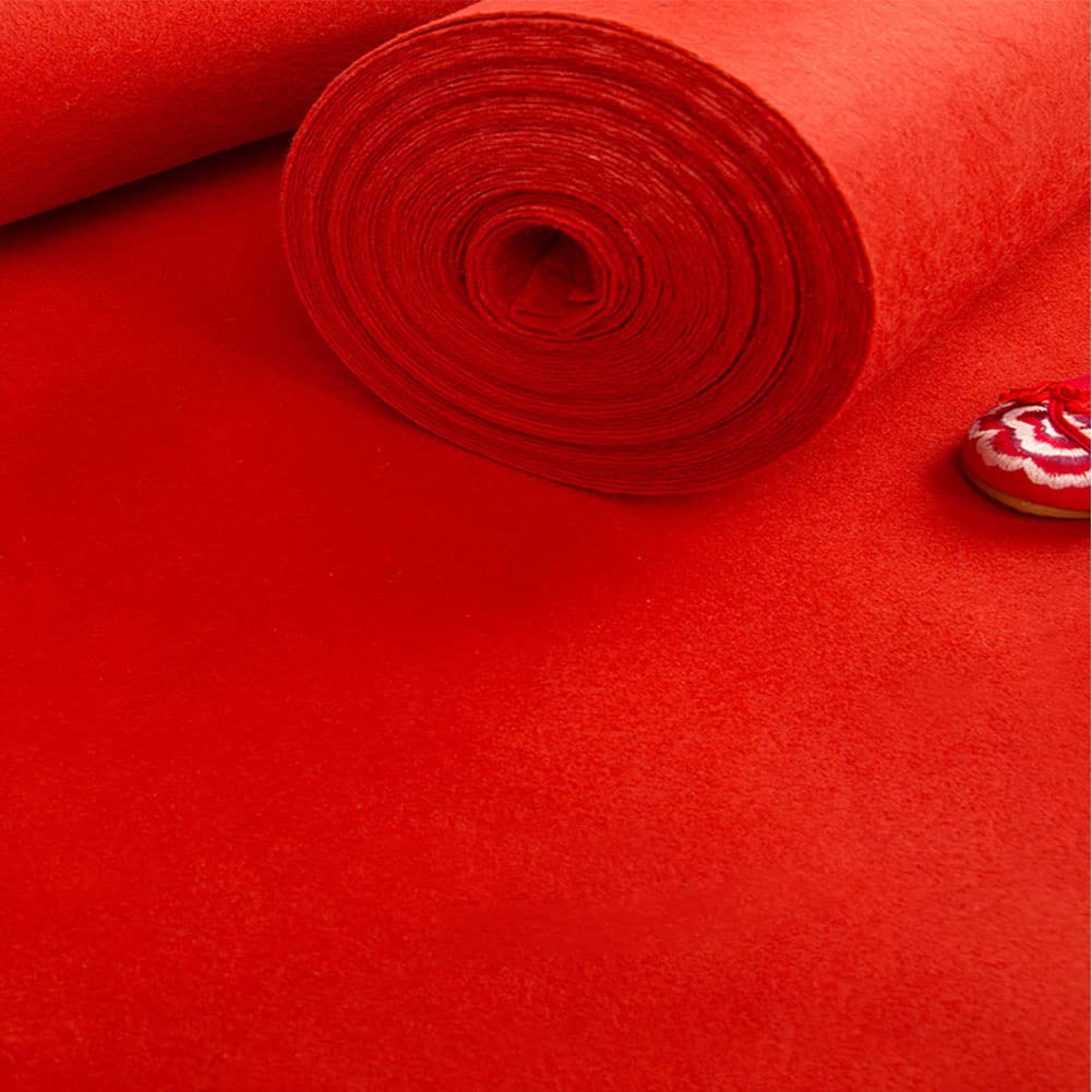 【送料無料】レッドカーペット ウェディングステージ展示 ステージT カーペット (1m*20m) 色：レッド