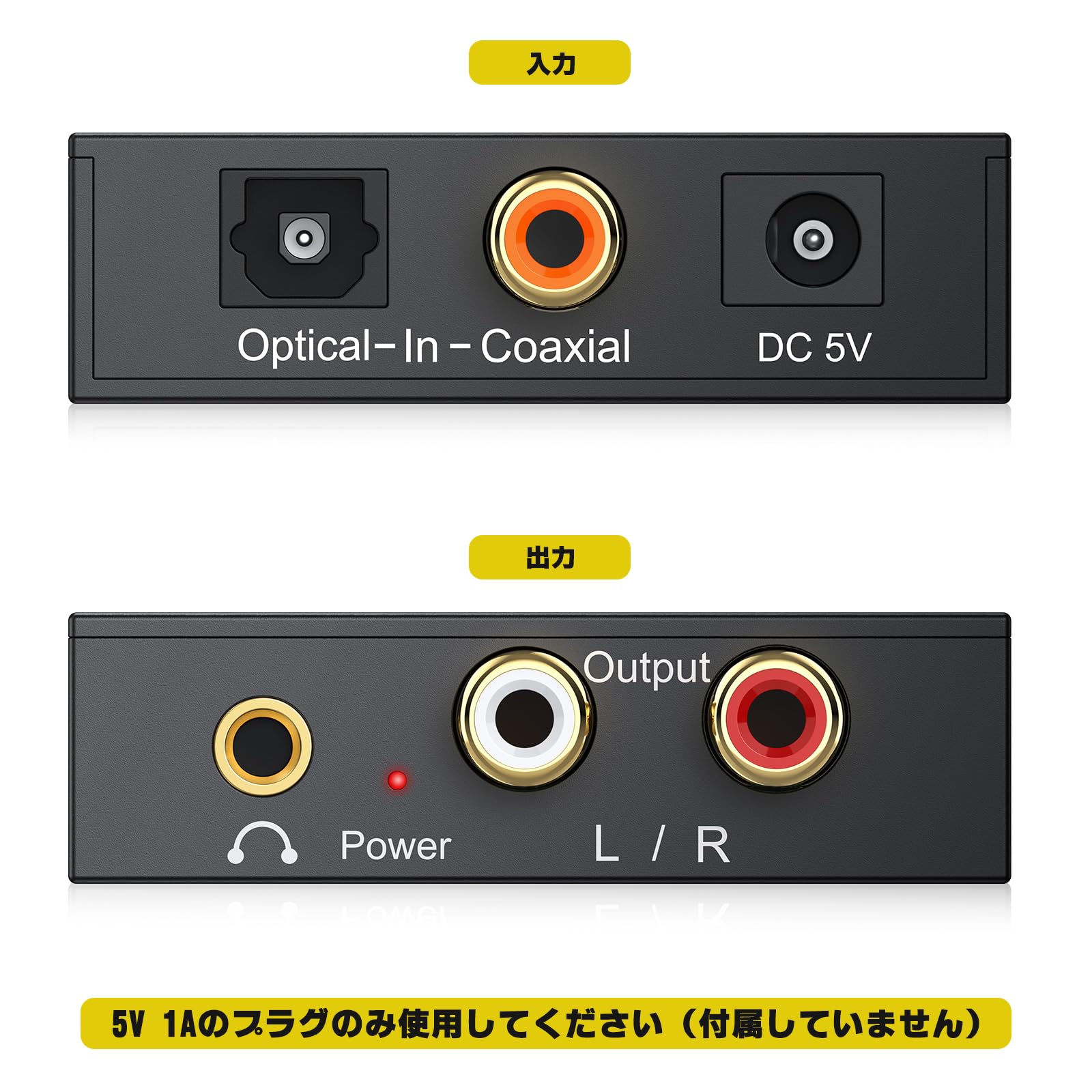 ������̵����PROZOR 192kHz 24bit �ǥ����� to ���ʥ��� �����Ѵ��� DAC ���ǥ������Ʊ������ RCA��3.5mm�إåɥۥ���� ���� �������֥��USB�Ÿ������֥��դ� ���ܸ���������°