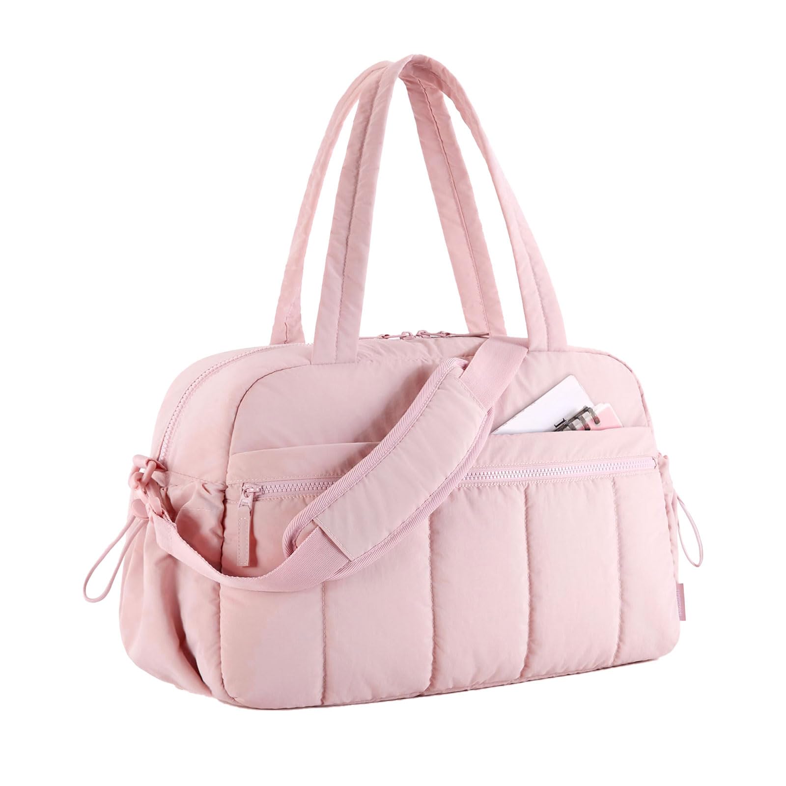 【送料無料】[maytopia] ボストンバッグ 旅行バッグ キャリーオンバッグ 旅行カバン バッグ 大容量 レディース メンズ ナイロン 旅行 ゴルフ 25L BB031 色：サクラ