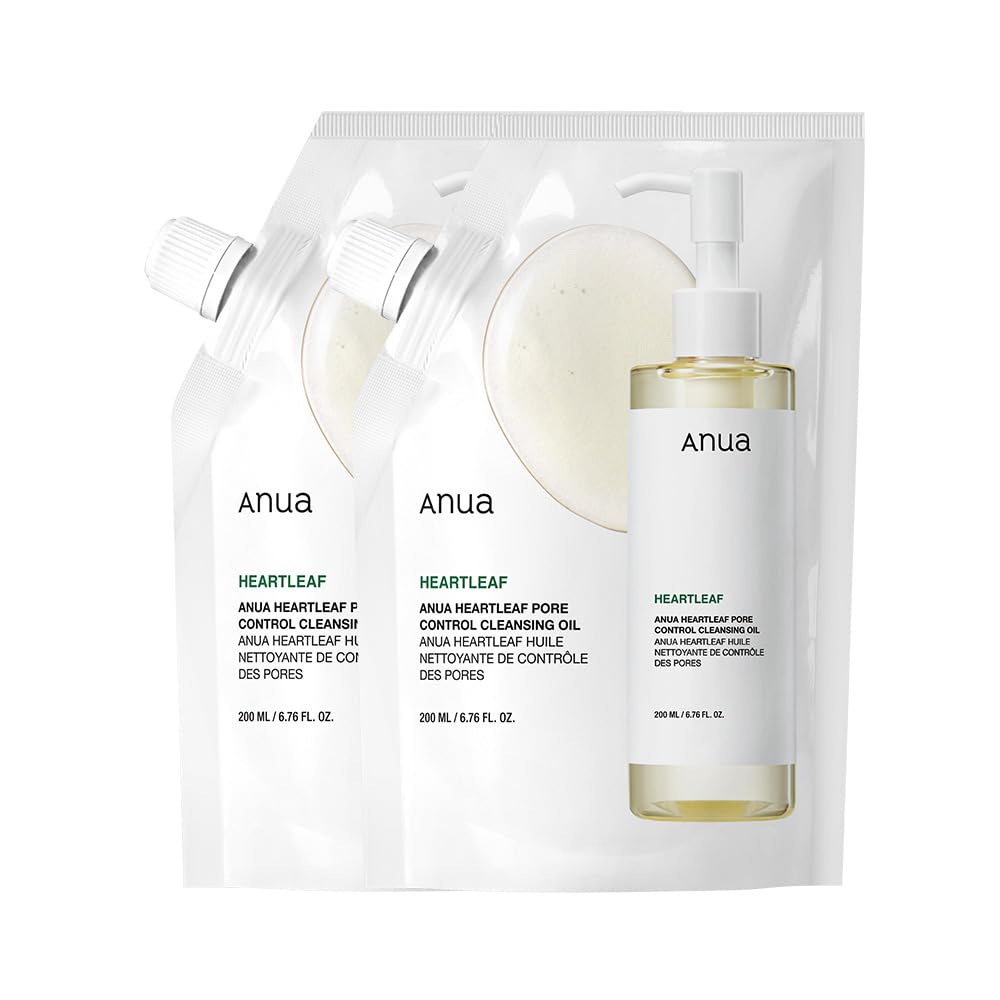 【送料無料】ANUA(アヌア)ドクダミポアコントロールクレンジングオイル200ml 2個セット 毛穴 角質 皮脂 黒ずみケア メイク落とし 敏感肌 乾燥肌 混合肌 heartleaf cleansing oil スキンケア 韓国クレンジング 韓国コスメ【公式・正規品 サイズ：200ml リフィル2個セット