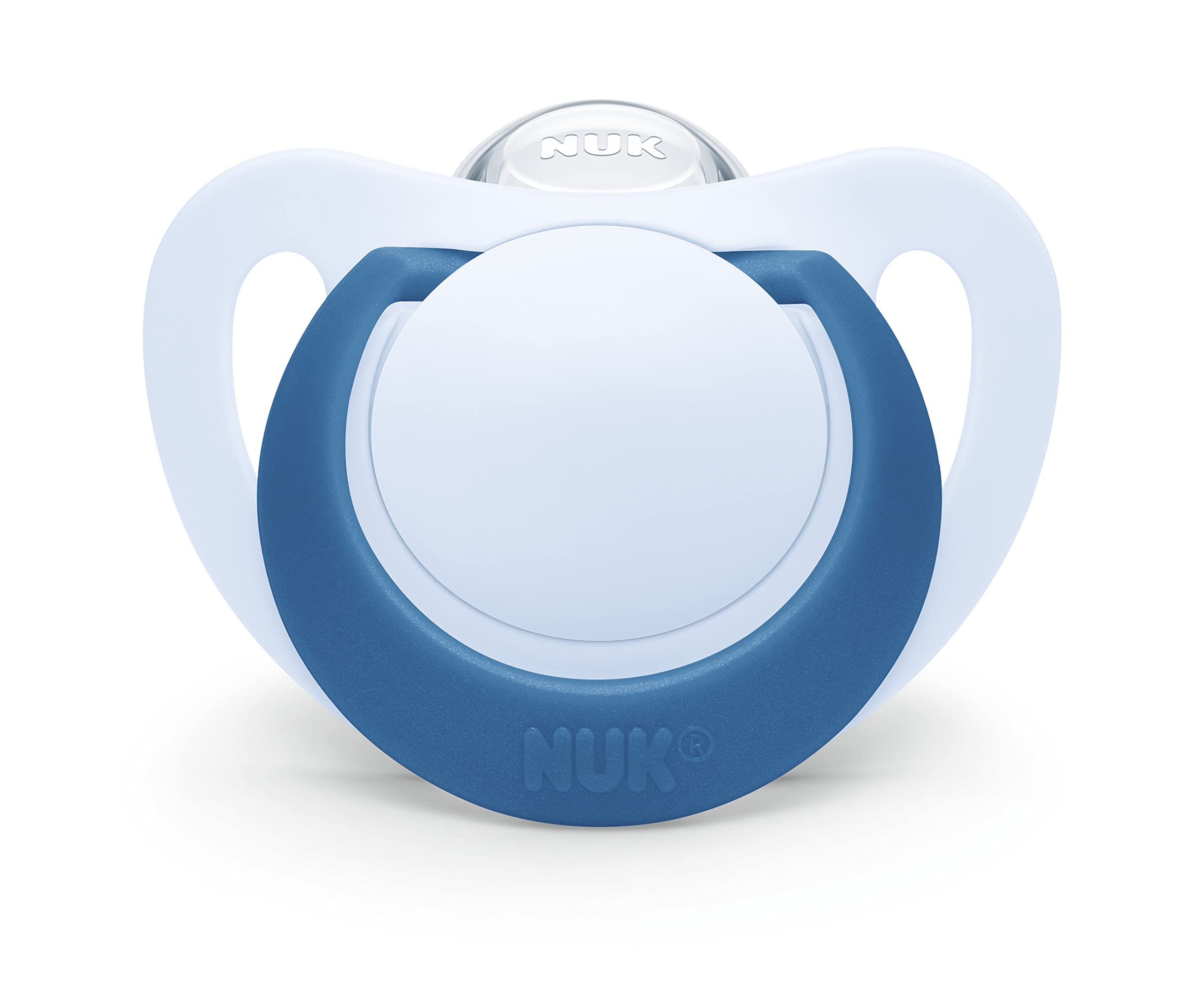 【送料無料】NUK ヌーク おしゃぶりスター/ジーニアス(消毒ケース付き) 色：ブルー、サイズ：18 ...