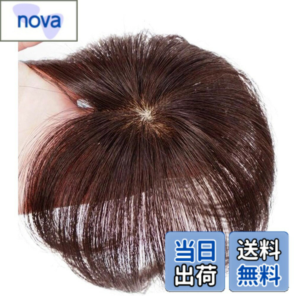 樂天商城 - 【送料無料】HIYE ヘアピース 人毛100% 頭頂部 ポイントウィッグ リアル人工頭皮 つむじカバー つむじリアル 部分ウィッグ 薄毛隠し ボリュームアップ 増毛 増量 ウィッグ ショート トップピース 男女兼用 自然 超軽量 色：栗色、サイズ：free