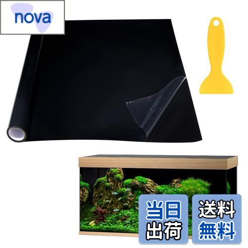 【送料無料】TVETE 水槽用バックグラウンド 水槽背景 水槽 装飾ステッカー PVC背景ポスター 水槽の黒い背景 水族館ポスター 水槽フィルム 静電吸着 接着剤は不要です 自己粘着性で貼りやすい 使いやすい 水槽アクセサリー プラスチック製のシャベルが付属しています 30*