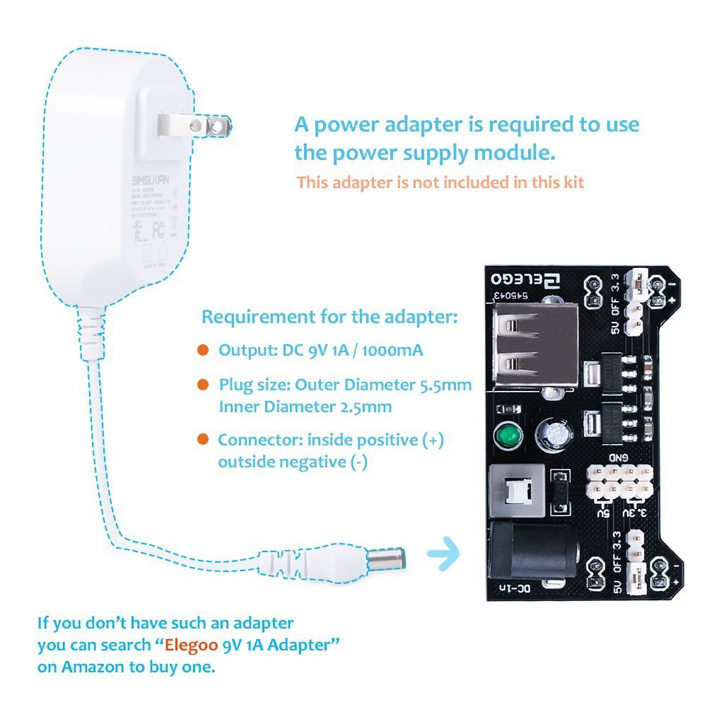 ������̵����ELEGOO Arduino�Ѳ����Żҥ��쥯�ȥ��˥��� ���å� Arduino���Ż�Learning���å�E3