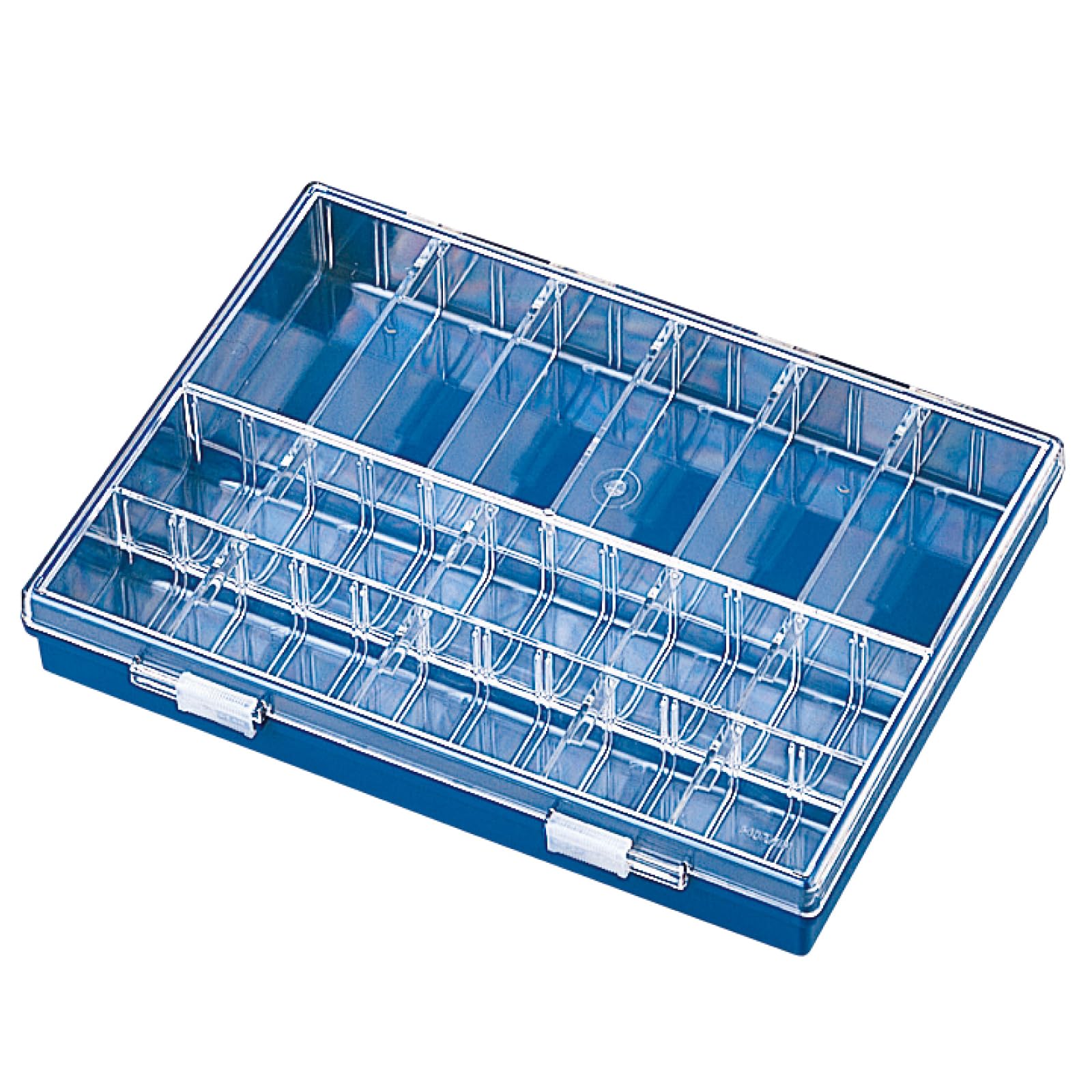 【送料無料】ホーザン(HOZAN) 小物入れ パーツケース 最大36小間 180度開閉ふた カーブ付内箱 B-10-AB