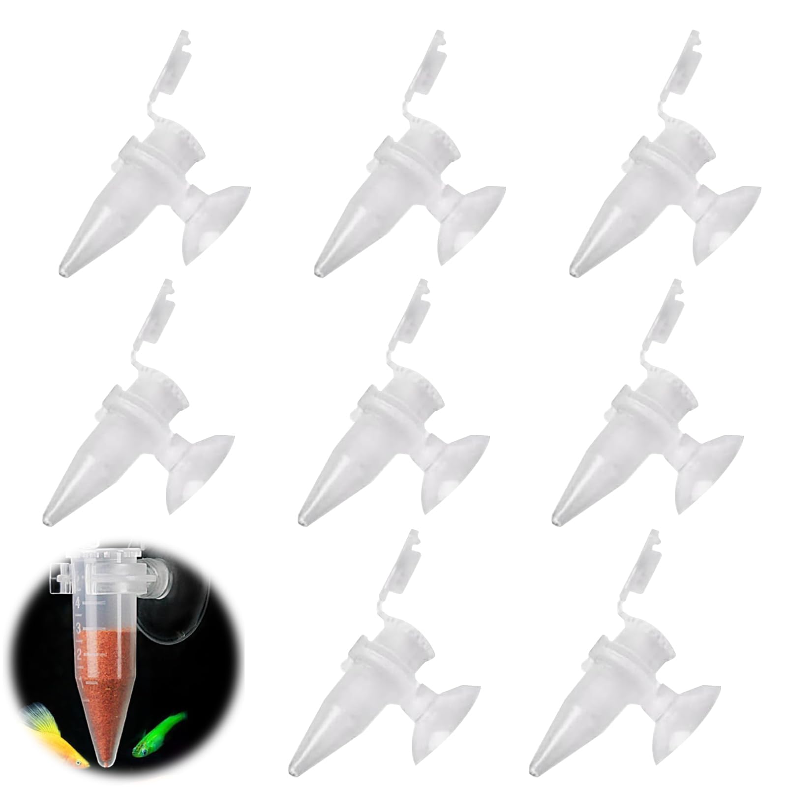 【送料無料】PAVIKE 水槽 フィーダーカップ 給餌カップ 水槽 吸盤フィーダー 魚の餌やり ブラインシュ..