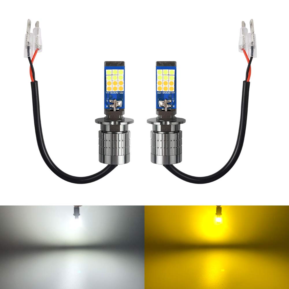 ������̵����Catland H3 LED�ե������� 2���ڤ��ؤ� �ۥ磻�� �������� LED�Х�� 2�� ���� 3000K �� 6000K LED �ե��� 3...