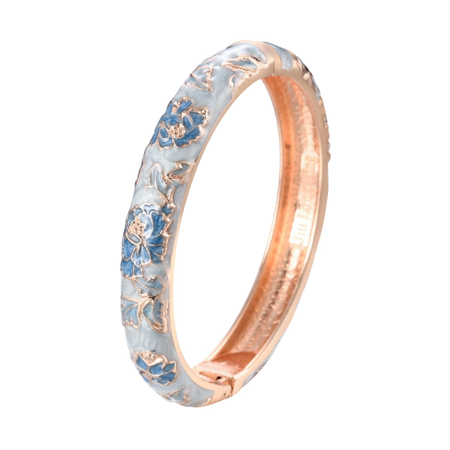 【送料無料】[wynameleri] 上品なレディースバングル 七宝焼工芸 幸運を運ぶ 腕輪 おしゃれなブレスレ..