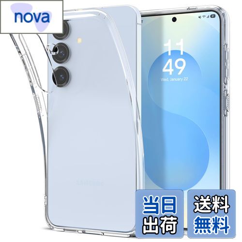 【送料無料】Spigen Galaxy S25 ケース クリア 超薄型 超軽量 米軍MIL規格取得 リキッド・クリスタル ACS08995 (クリスタル・クリア)