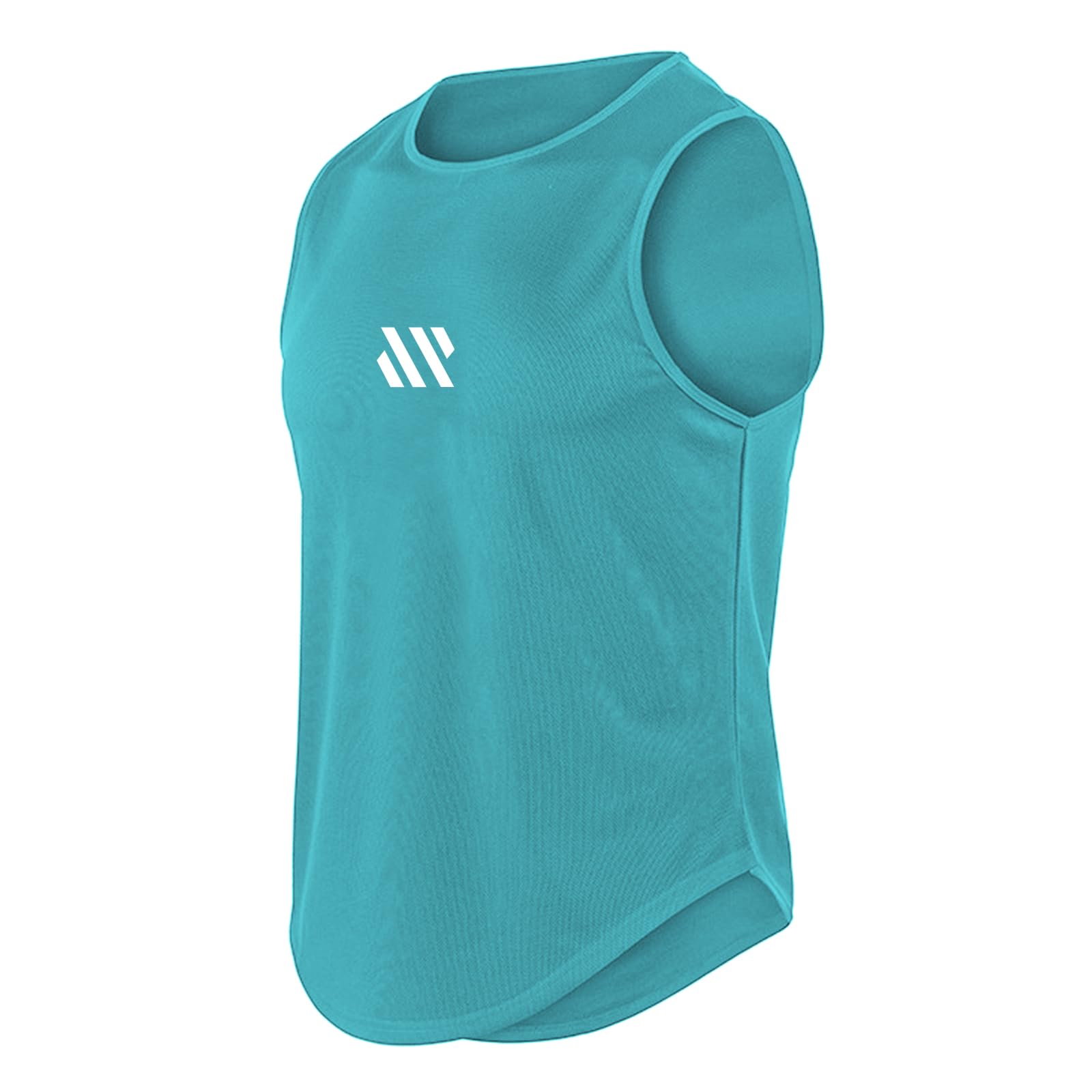 【送料無料】[iEndyCn] メンズ タンクトップ トレーニング ノースリーブ フィットネスTシャツ 筋トレ スポーツインナー 袖なし スポーツウェア ボディビル マッスルフィット 吸汗速乾 13色 (レイクブルー,Large) nova2021-10246812 nova サンプル画像3