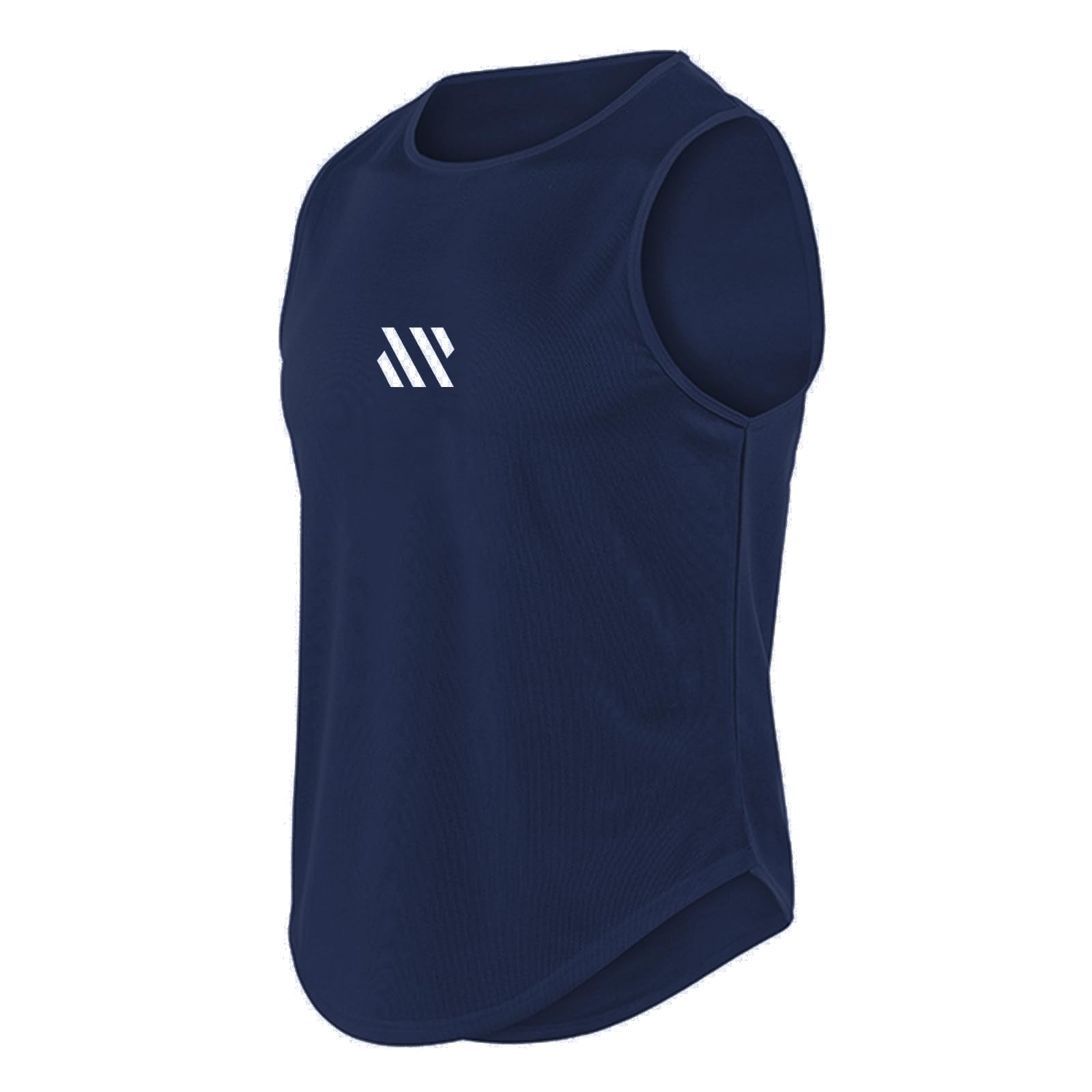 【送料無料】[iEndyCn] メンズ タンクトップ トレーニング ノースリーブ フィットネスTシャツ 筋トレ スポーツインナー 袖なし スポーツウェア ボディビル マッスルフィット 吸汗速乾 13色 (ネイビー,2XL) nova2021-10246981 nova サンプル画像3