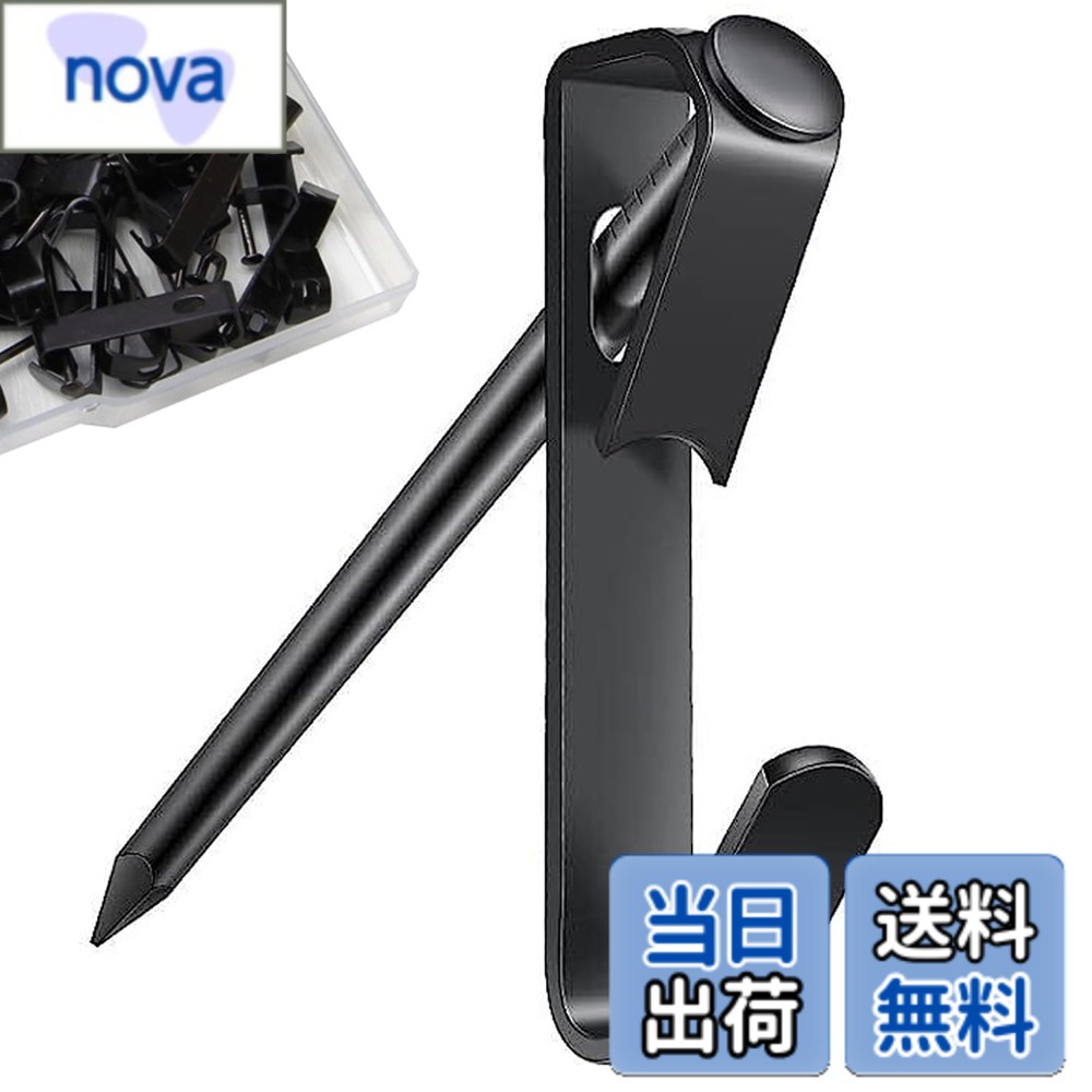 樂天商城 - 【送料無料】5WYOUKE【30個入】 画鋲 フック おしゃれ ピンフック 耐荷重約4.5kg 石膏ボード・ベニヤ・木用フック 目立たない 跡が残らない 釘フック 壁 傷つけない 黒 金属 錆びない 額縁/時計/絵画/クリスマス 飾り用/カレンダー/鍵/写真/自宅/オフィス/キッチン/学習