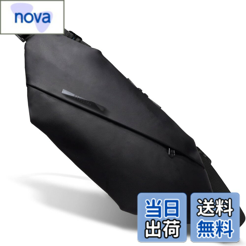 [Flechazo 機能強化3.0］ショルダーバッグ メンズ 斜めがけ ボディバッグ ウエストポーチ セキュリティポーチ コンパクト 小さめ 軽量 スキミング防止 rfid 軽量 撥水 多機能 3way 海外旅行、通勤、スポーツに適用(機能強化−ブラック)