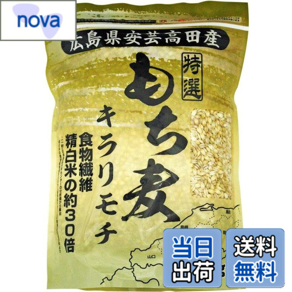 【送料無料】パールライス 広島県安芸高田市産 もち麦 キラリモチ 1kg nova2021-10252528 nova パッケージ画像